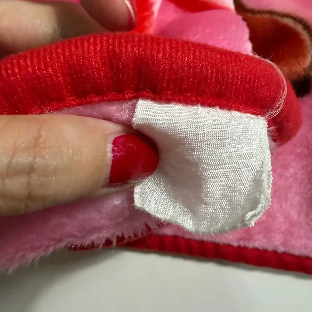 Vintage 2004 Y2K Strawberry Shortcake Pink Fleece Toddler Blanket 44.5x28 Rare